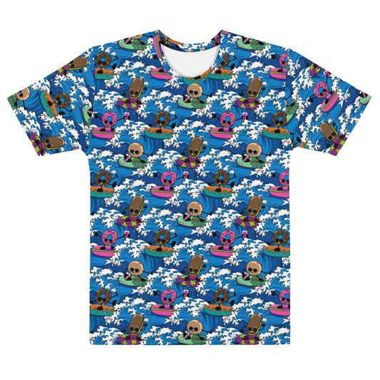 Surfing Donuts Men's T-shirt