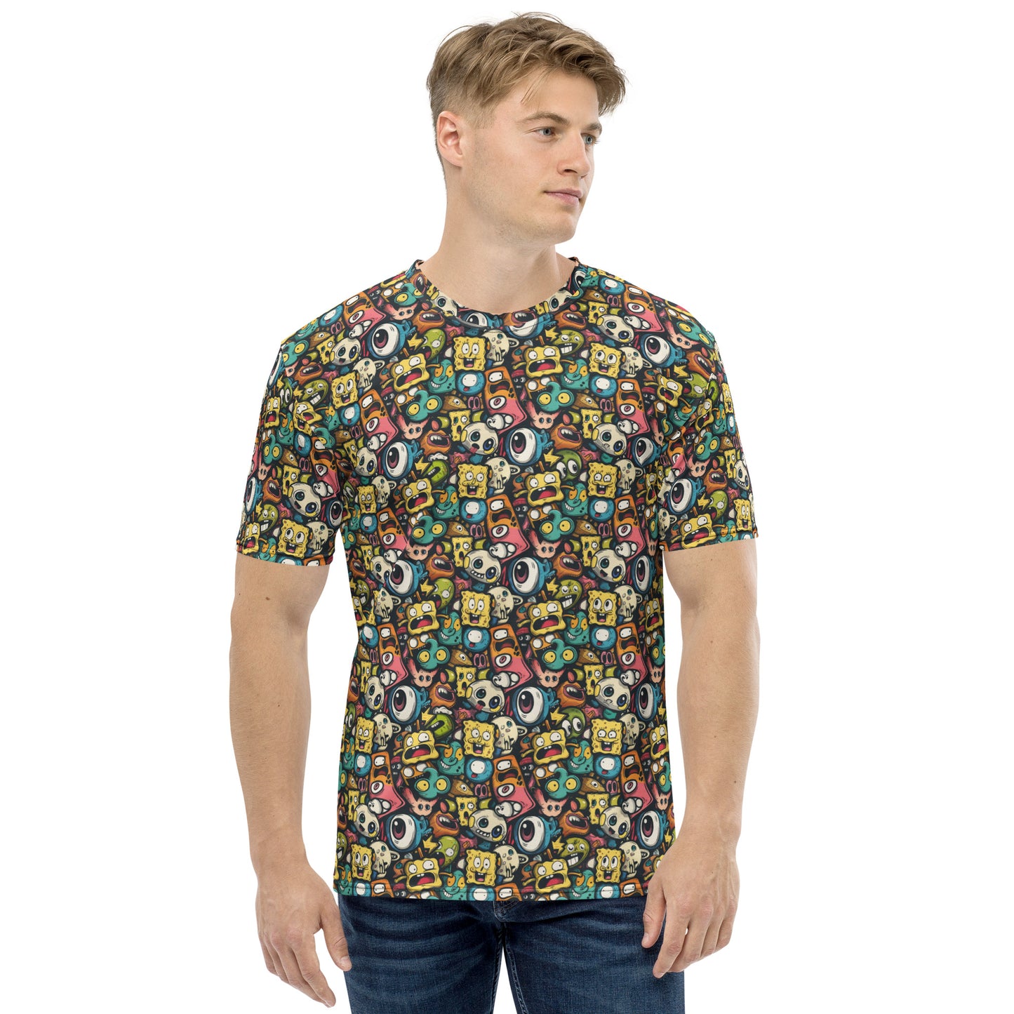 Zany Cartoon Explosion Men's T-shirt