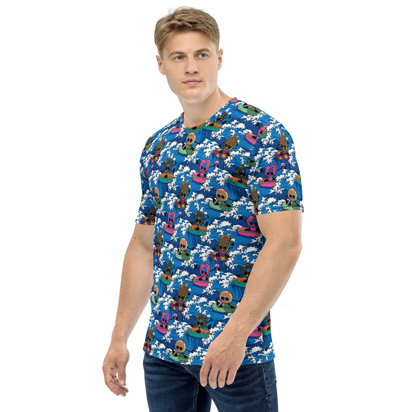 Surfing Donuts Men's T-shirt